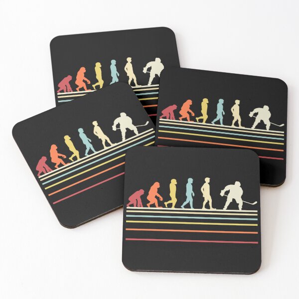 Item preview, Hockey Evolution Retro Vintage Sunset Style designed and sold by SoyLamderma.
