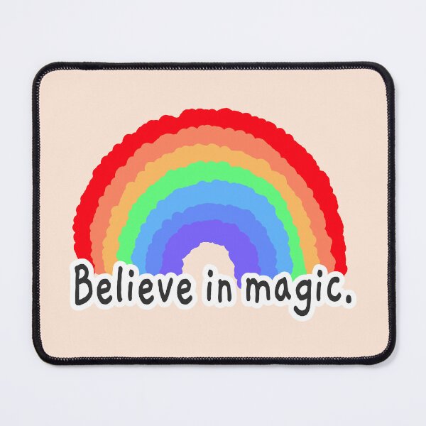 Item preview, Cute Believe In Magic Colorful Rainbow Typography designed and sold by ubborn.