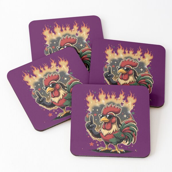 Item preview, Cool Reggae Rooster Blazing Fire designed and sold by digitalbob60.