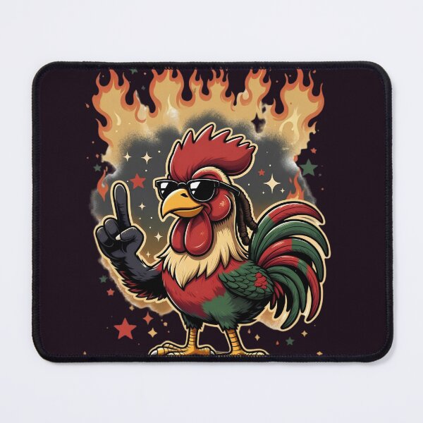 Item preview, Cool Reggae Rooster Blazing Fire designed and sold by digitalbob60.