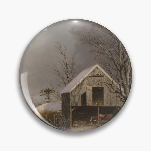 Item preview, Winter Scene in New England - George Henry Durrie designed and sold by GeneralBonkers.