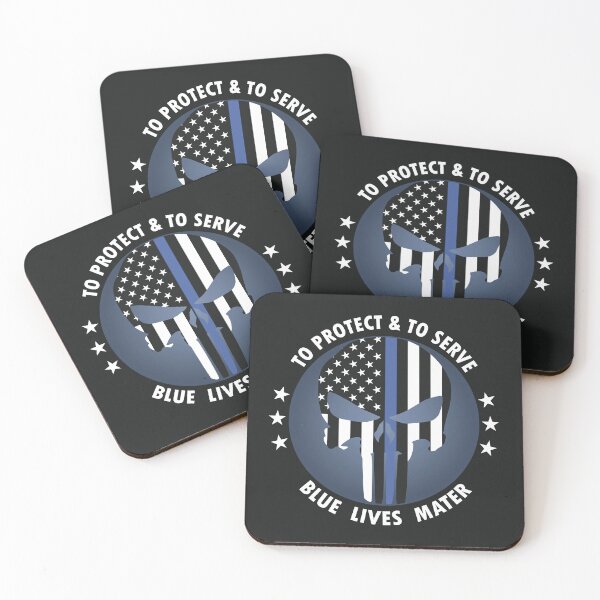 Item preview, Punisher American Flag - Patriotic US Blue Line designed and sold by DGMaxShop.