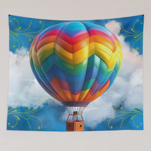Item preview, Colorful Hot Air Balloon designed and sold by MountainRoisin.