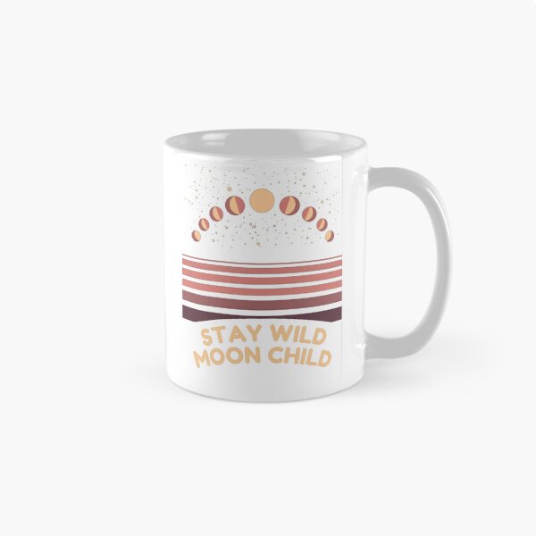 Item preview, Stay Wild Moon Child Retro Celestial Night Sky designed and sold by MuffinMeng ⭐⭐⭐⭐⭐.