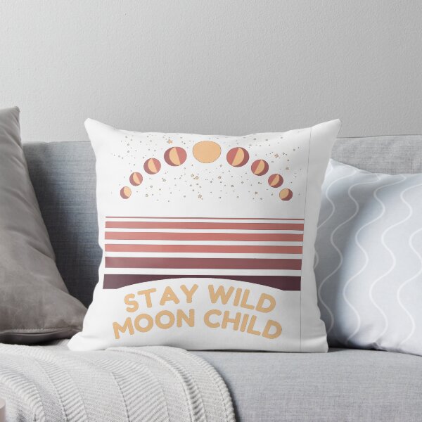 Item preview, Stay Wild Moon Child Retro Celestial Night Sky designed and sold by MuffinMeng ⭐⭐⭐⭐⭐.