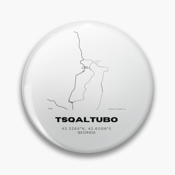 Item preview, Tsqaltubo Georgia Minimalist City Map with Coordinates | Black and White Street Map Art Print designed and sold by RM-Journey.