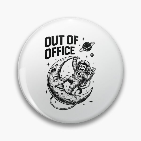 Item preview, Out of Office Funny Astronaut Moon Vintage Space T-Shirt designed and sold by D.Shop.