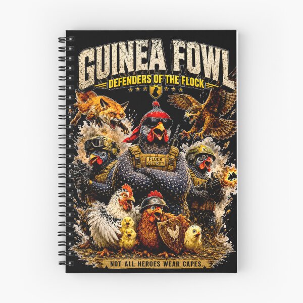 Item preview, Guinea Fowl Defenders of the Flock Chicken Lover Gift, Backyard Poultry Farmer Gift, Not All Heroes Wear Capes designed and sold by PaparazziAnunnaki.