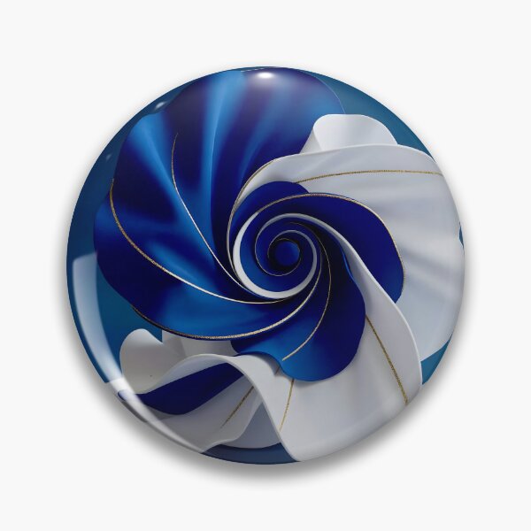 Item preview, Abstract Blue Gold White Sculpture  designed and sold by Vicky Brago-Mitchell®.