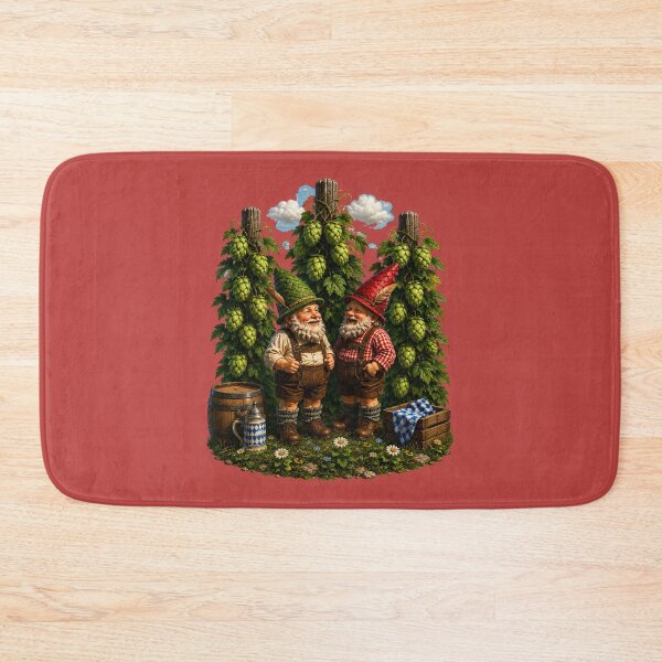Item preview, Bavarian Garden Gnomes – Funny Hop Garden Dwarfs Illustration designed and sold by Alpine-Ink.