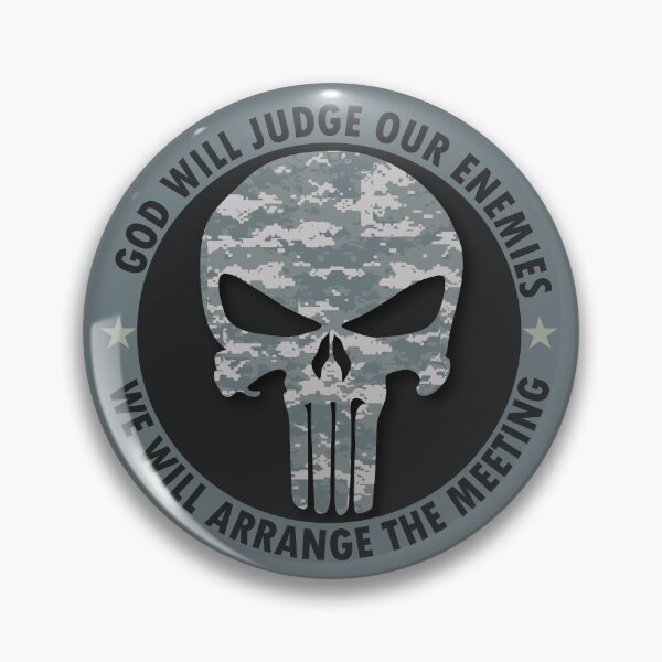 Item preview, Punisher Camo - Patriotic US Army God Will Judge Our Enemies designed and sold by DGMaxShop.