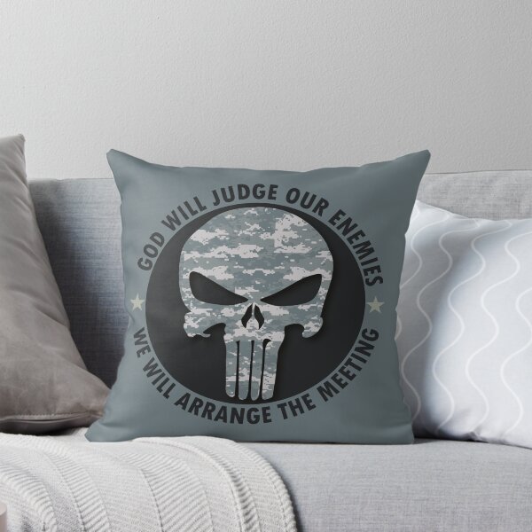 Item preview, Punisher Camo - Patriotic US Army God Will Judge Our Enemies designed and sold by DGMaxShop.