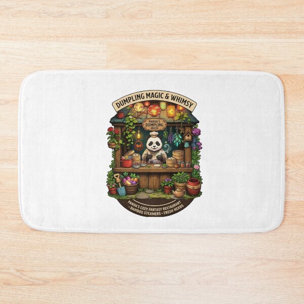 Item preview, Panda's Dumpling Hut | Dumpling Magic & Whimsy | Cozy Cottagecore Panda Chef Art designed and sold by MrDev.