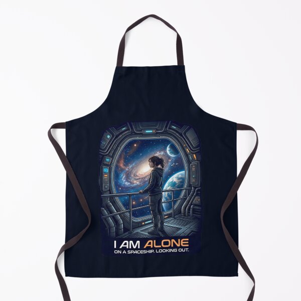 Item preview, I Am Alone On A Spaceship Looking Out Sci-Fi Art designed and sold by rich-moda.