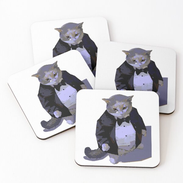 Item preview, Angry Cat in Fancy Suit | Grumpy Gentleman Cat | Funny Animal Illustration designed and sold by DawnColony.