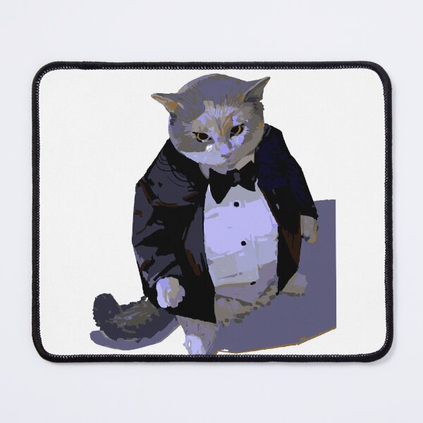 Item preview, Angry Cat in Fancy Suit | Grumpy Gentleman Cat | Funny Animal Illustration designed and sold by DawnColony.