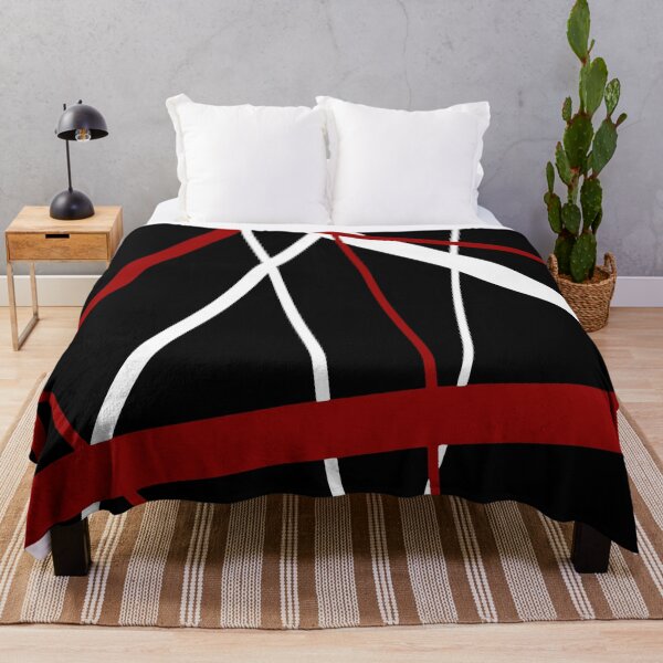 Item preview, Bold Red Diagonal Lines White Accents designed and sold by taiche.