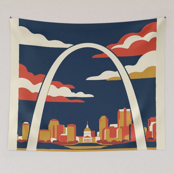 Item preview, Gateway Arch National Park USA Travel Vintage designed and sold by RareDeerArt.