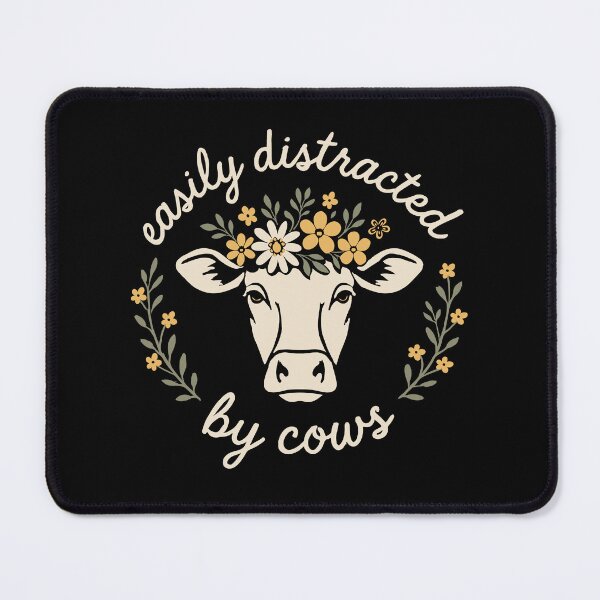 Item preview, Easily Distracted By Cows Funny Cow Lover Farming Country Life designed and sold by tmerchtrends.