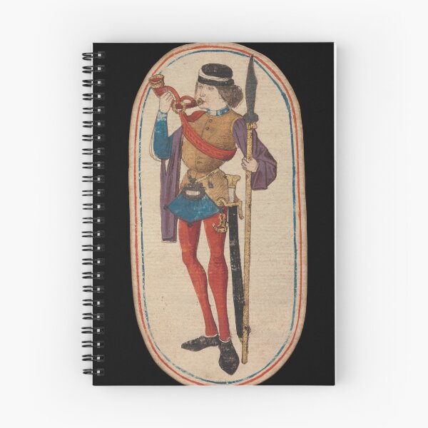 Item preview, Knave of Horns, from The Cloisters Playing Cards designed and sold by GeneralBonkers.