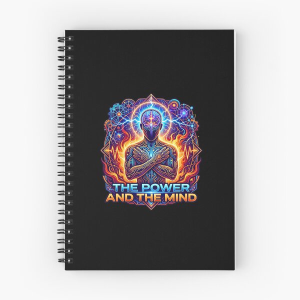 Item preview, The Power And The Mind Psychedelic Cyberpunk Energy Art designed and sold by rich-moda.
