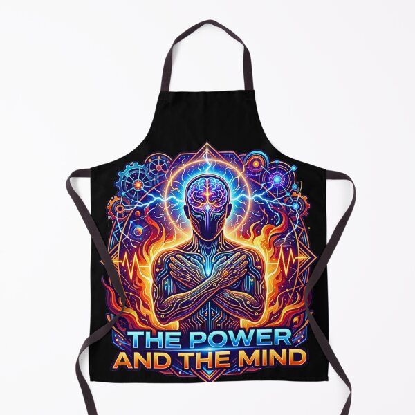 Item preview, The Power And The Mind Psychedelic Cyberpunk Energy Art designed and sold by rich-moda.