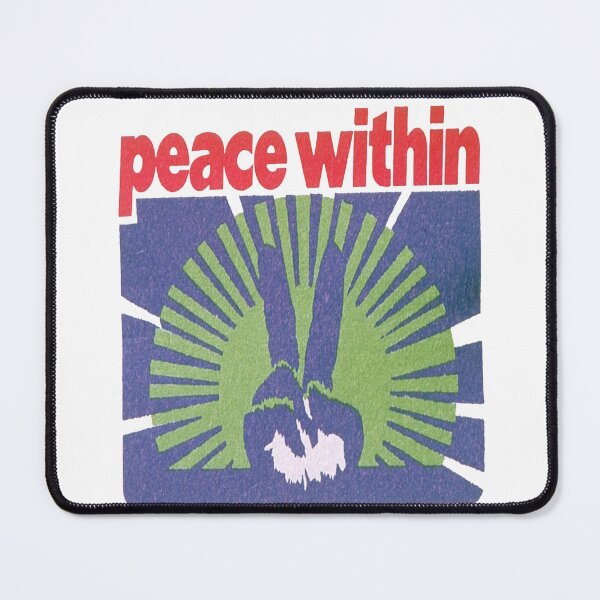Item preview, Peace Within - Vintage Retro Prayer Screen Print Design designed and sold by GrooveAndGlow.