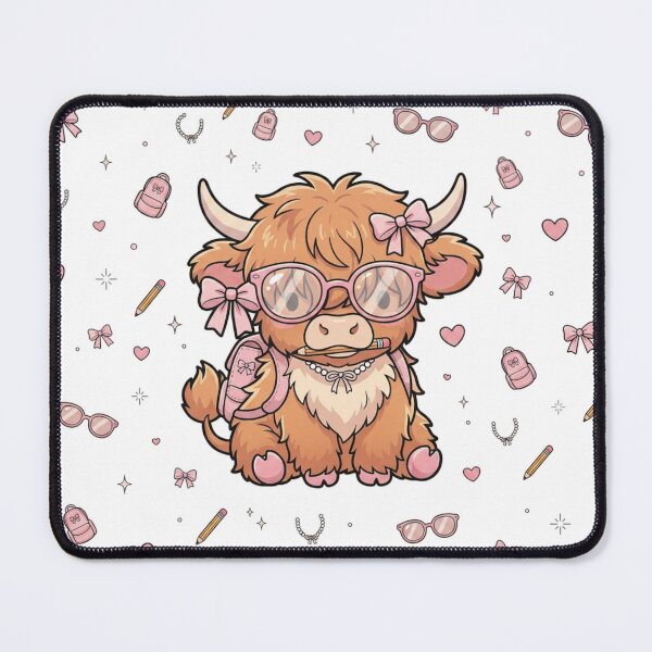 Item preview, Cute Coquette Highland Cow Sassy Moody Chatty Back to School designed and sold by ICANTWithoutCOFFEE.