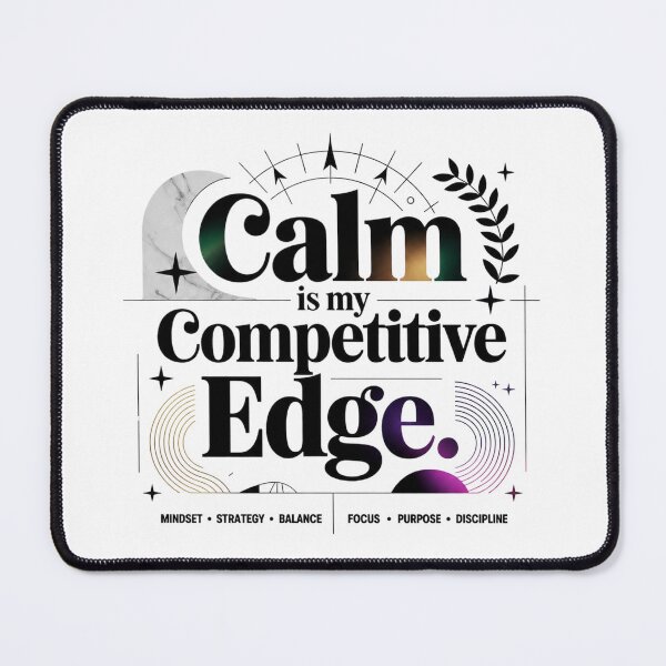 Item preview, Calm Is My Competitive Edge- Minimalist Mindset Quote Typography. Motivational Aesthetic Design. designed and sold by Aarvya Fashion Club ( A.F.C ).