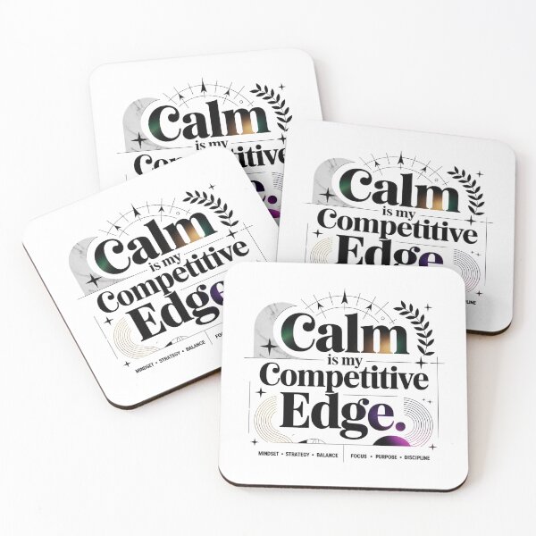 Item preview, Calm Is My Competitive Edge- Minimalist Mindset Quote Typography. Motivational Aesthetic Design. designed and sold by Aarvya Fashion Club ( A.F.C ).