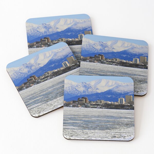 Item preview, Downtown Anchorage, Alaska and the Chugach Mountains designed and sold by AlaskaExtreme.