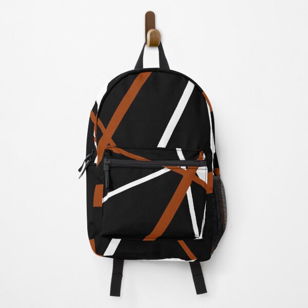 Item preview, Bold Burnt-Orange Diagonal Lines White Accents designed and sold by taiche.