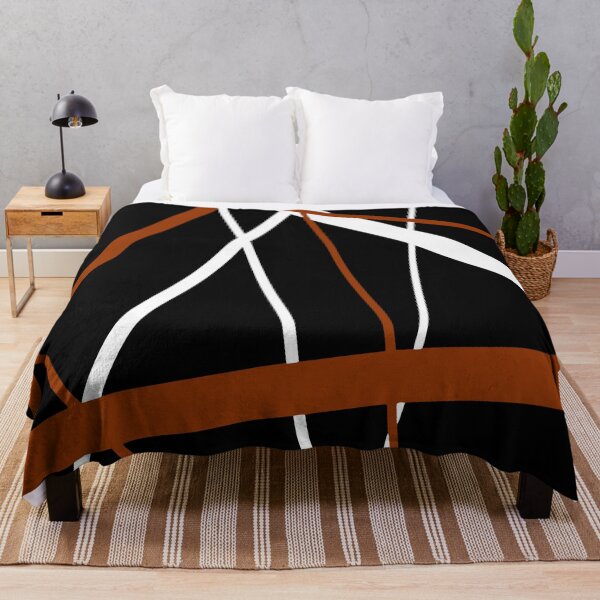 Item preview, Bold Burnt-Orange Diagonal Lines White Accents designed and sold by taiche.