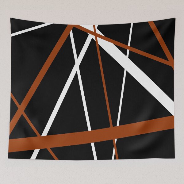 Item preview, Bold Burnt-Orange Diagonal Lines White Accents designed and sold by taiche.