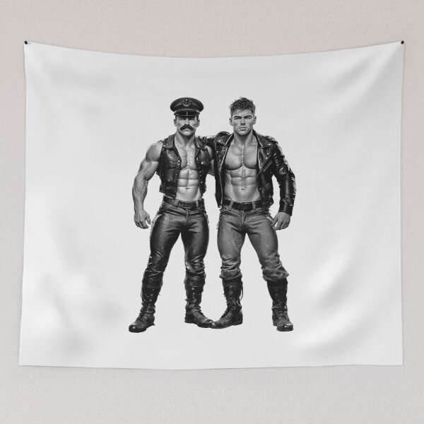 Artikelvorschau, Gay Leder Biker Serie United Leder Pride Grafikdesign entworfen und verkauft von ItsAKinkThing.