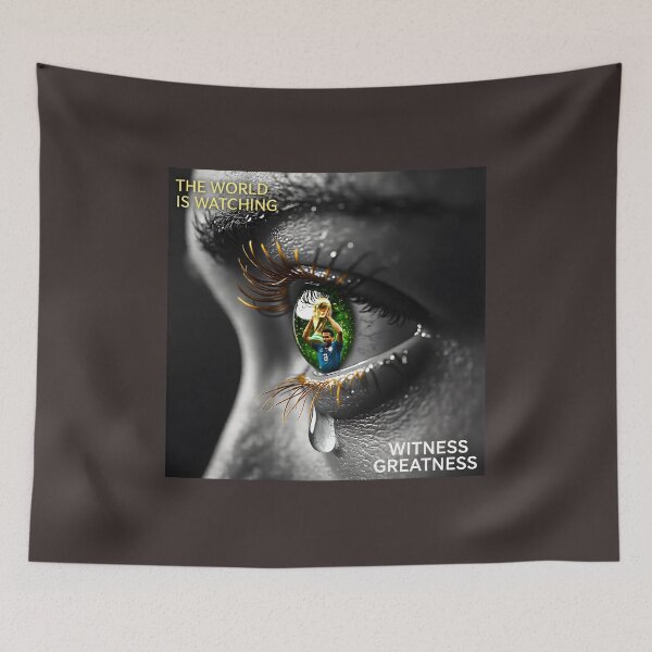 Item preview, The World Is Watching World Cup Final Memorabilia: Emotional Fan Teardrop Poster designed and sold by Creative-RE.