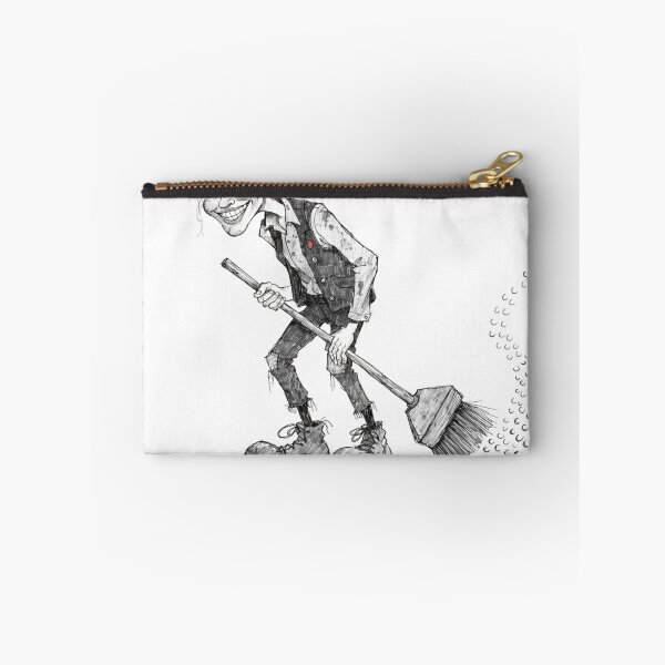 Item preview, Woman sweeping debris conceptual illustration designed and sold by Creative88Art.