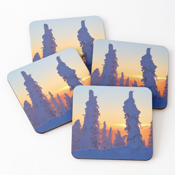Item preview, Sunset, Winter, Snow, Black Spruce, Alaska designed and sold by AlaskaExtreme.