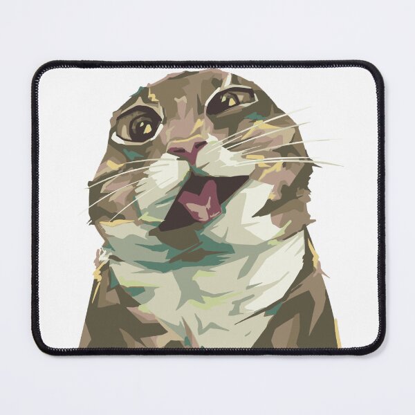 Item preview, Freaky Ahh Cat | Funny Weird Cat Meme | Silly Animal Illustration designed and sold by DawnColony.