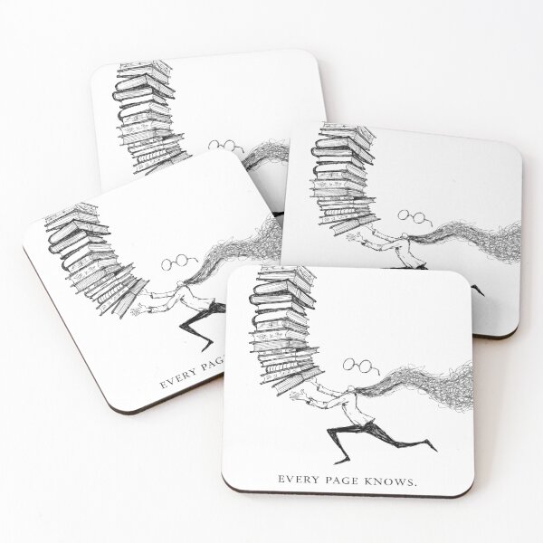 Item preview, Person running with pile of books illustration designed and sold by Creative88Art.
