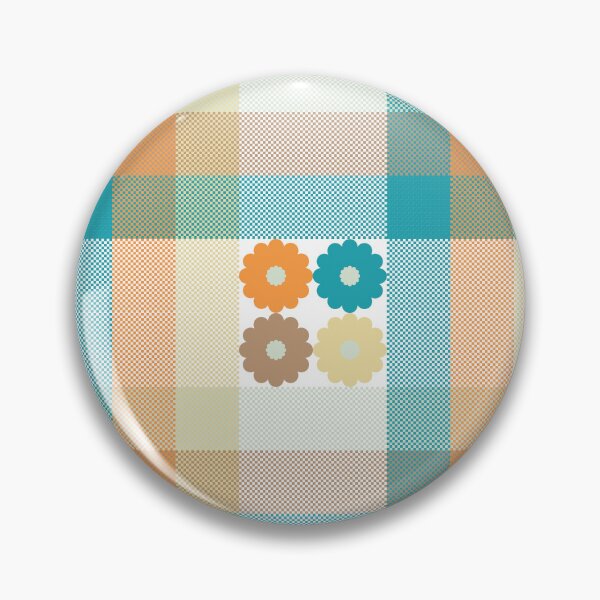 Item preview, Pastel floral pattern on plaid background designed and sold by PowerAntShop.