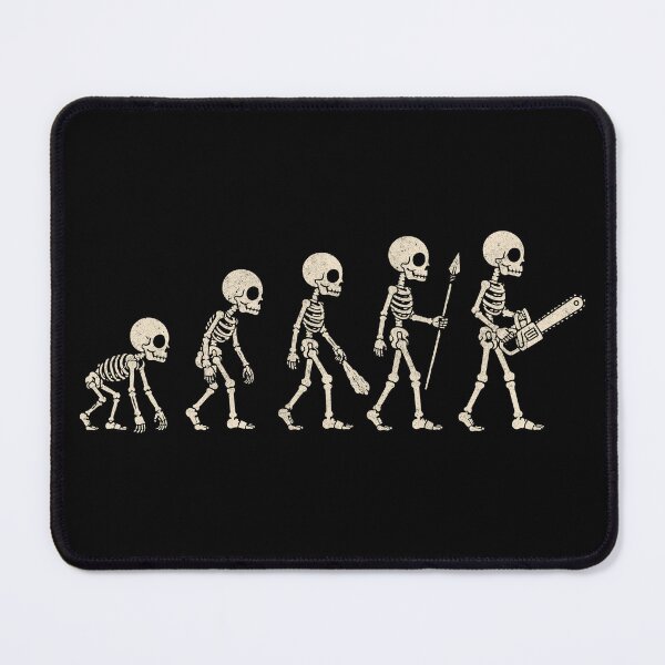 Item preview, Halloween Skeleton Evolution Chainsaw Funny Horror designed and sold by clickbongski.
