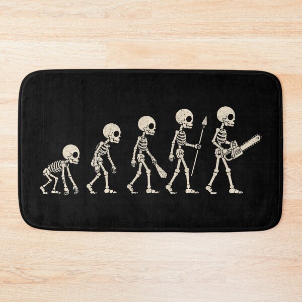 Item preview, Halloween Skeleton Evolution Chainsaw Funny Horror designed and sold by clickbongski.