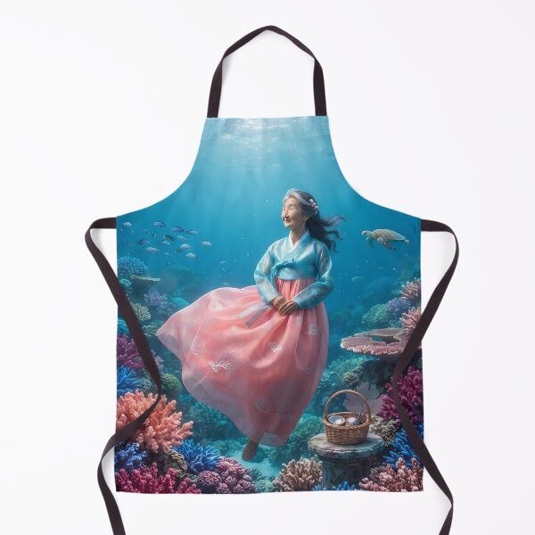 Item preview, Azure Symphony: A Hanbok's Dance at the Great Barrier Reef designed and sold by SOOstudio73.