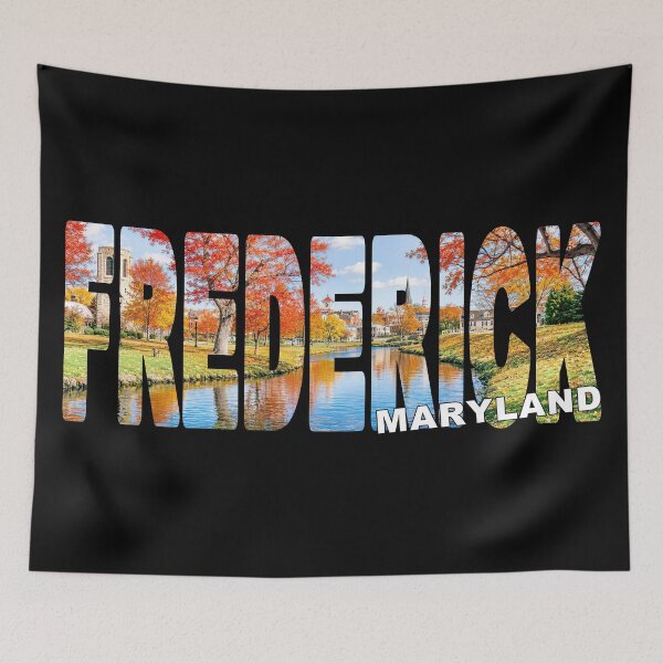 Item preview, FREDERICK Maryland - USA Carroll Creek Park during Beautiful Fall Day designed and sold by Adam Gormley.