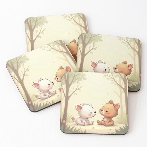 Item preview, Kawaii Woodland Animal Friends | Cute Baby Forest Animals | Nursery Decor designed and sold by LumoviaStudios.