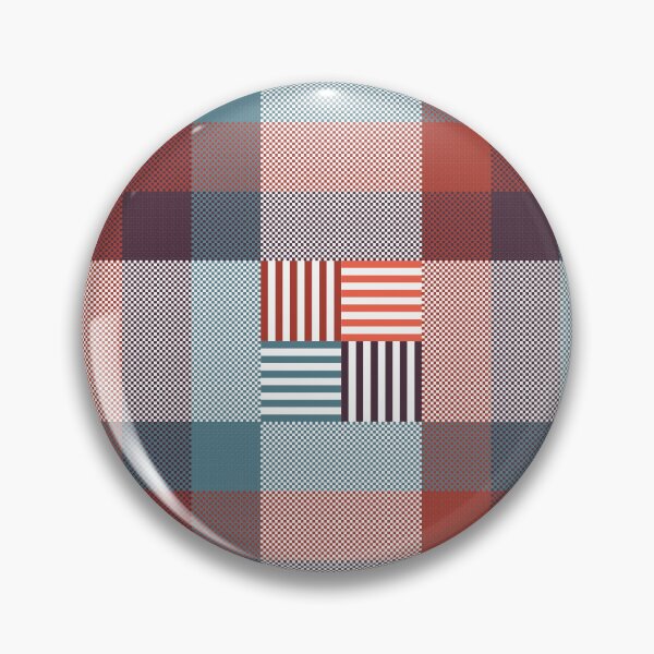 Item preview, Modern striped square plaid pattern designed and sold by PowerAntShop.