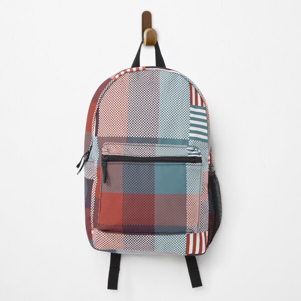 Item preview, Modern striped square plaid pattern designed and sold by PowerAntShop.