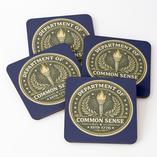 Item preview, Department of Common Sense Est. 1776 Retro Distressed Tee designed and sold by PolitiSized.
