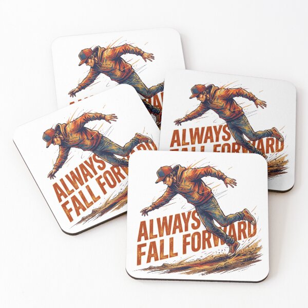 Item preview, Always Fall Forward Motivational Streetwear Graphic Art designed and sold by rich-moda.